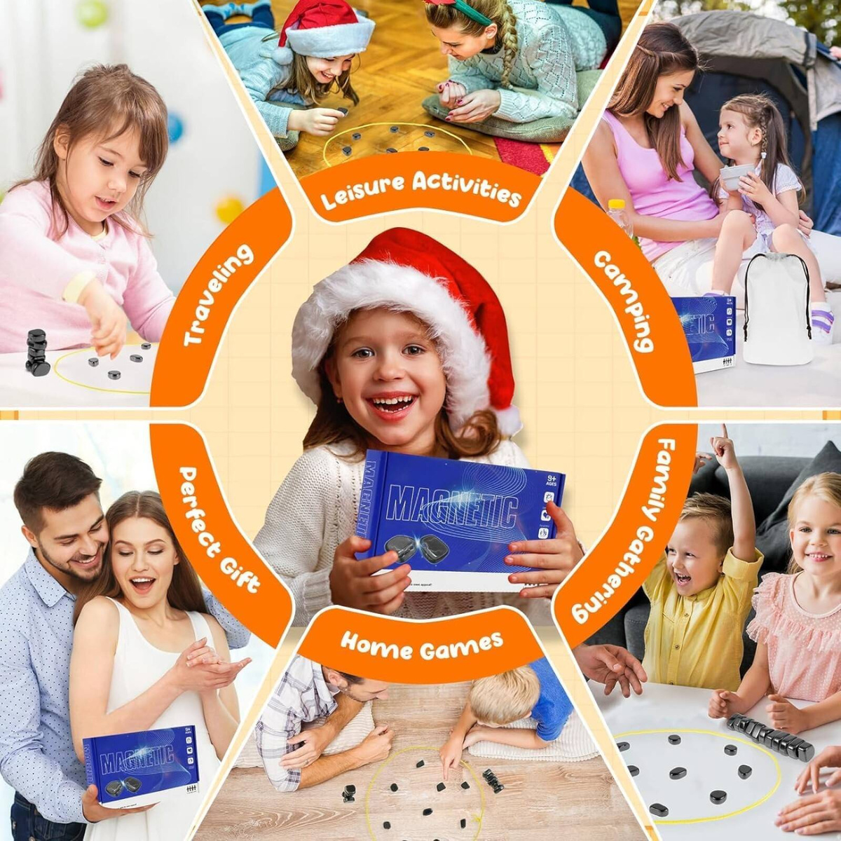 Kamienie magnetyczne do gry (Szachy magnetyczne) 30 sztuk
