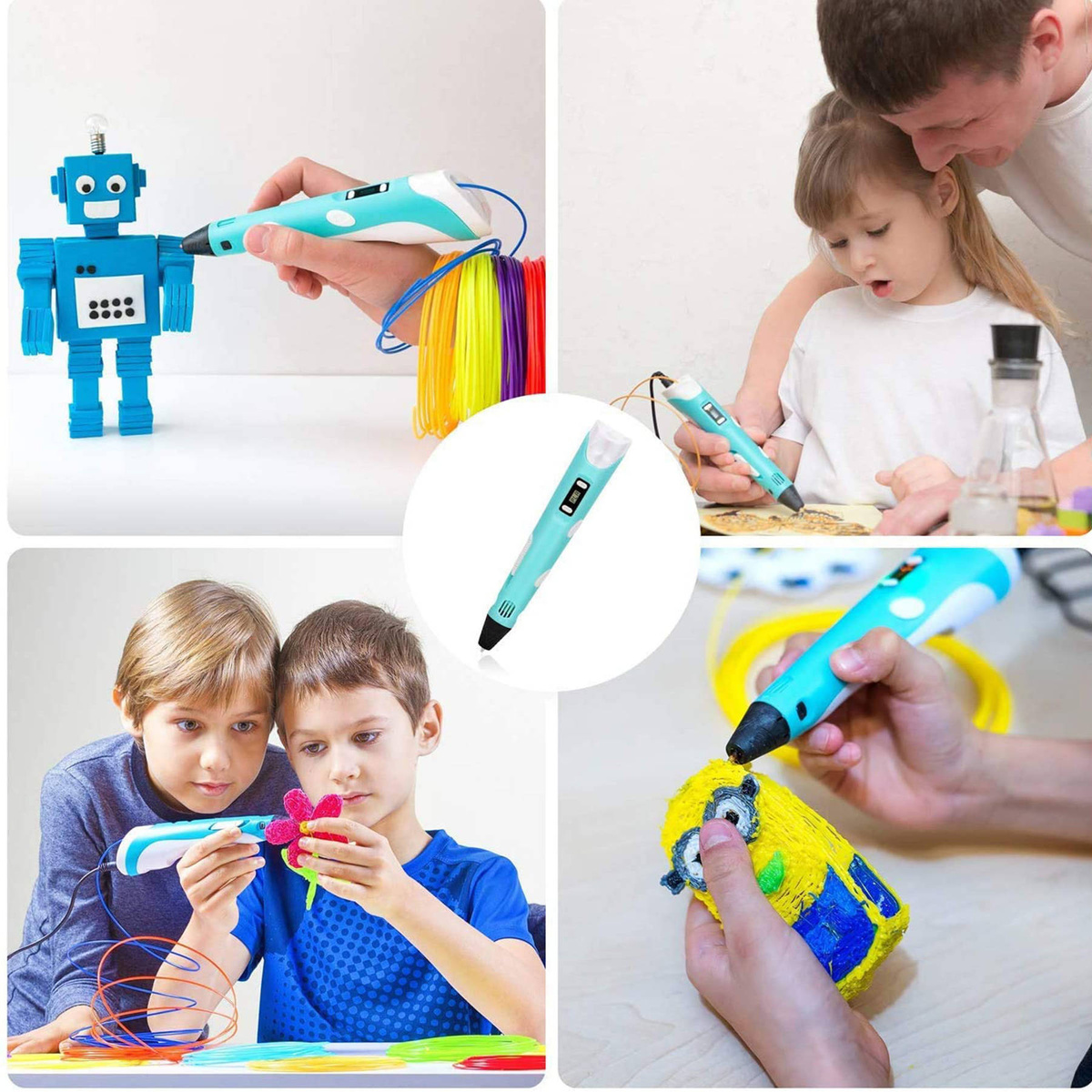 Zestaw Długopis 3D PEN-2 +  23 Wkłady Filament 115 metrów