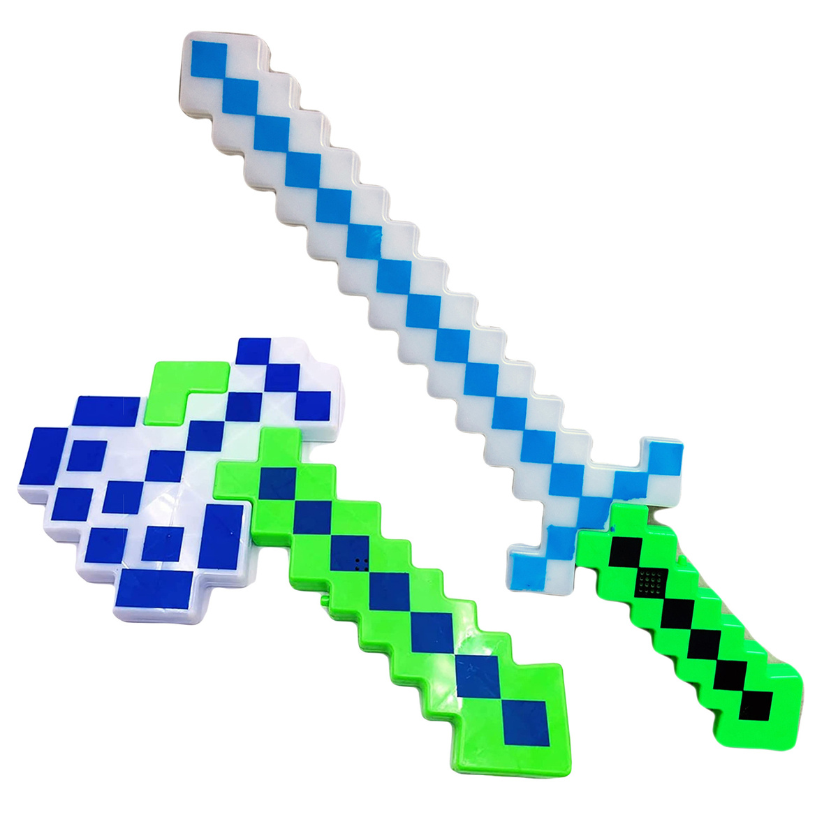 Zestaw Siekiera i Miecz Pixel z dźwiękiem i światłem