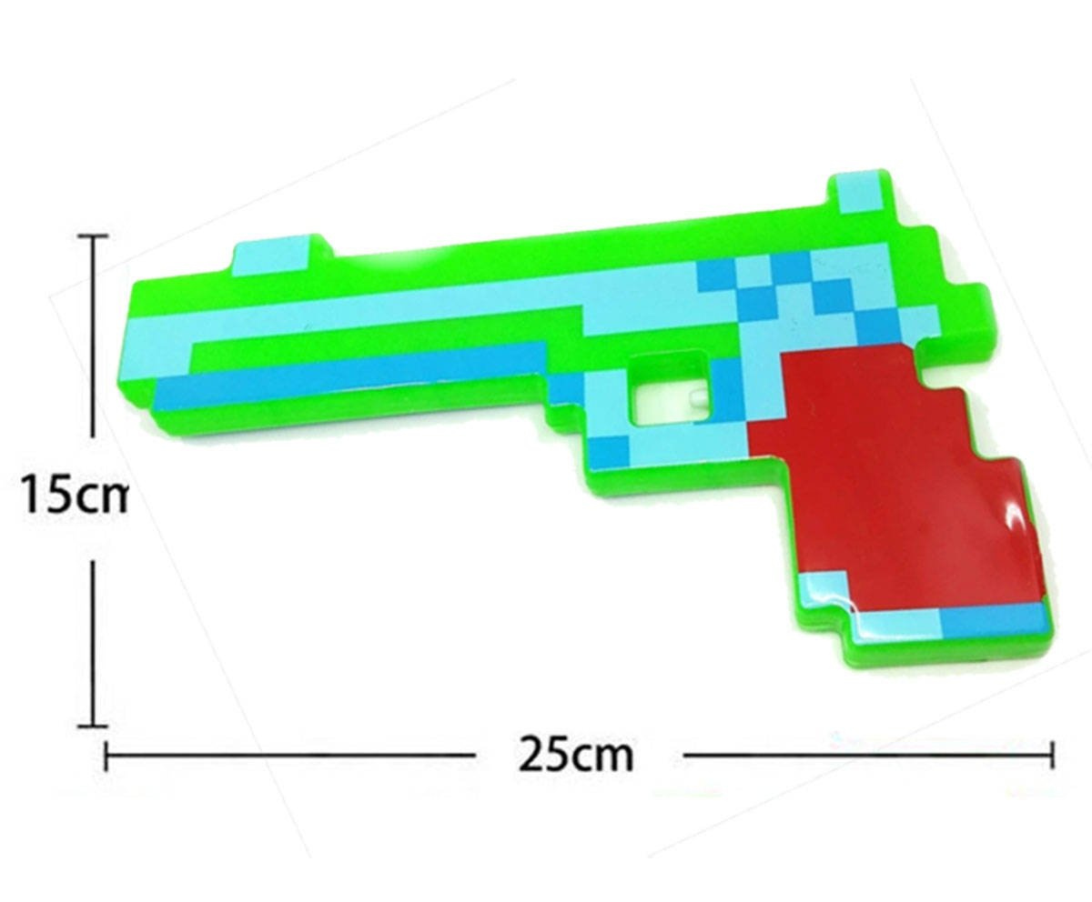  MINECRAFT Zestaw Kilof Pixel + Pistolet + Siekiera