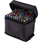 Markery Dwustronne Alkoholowe 60szt + Etui
